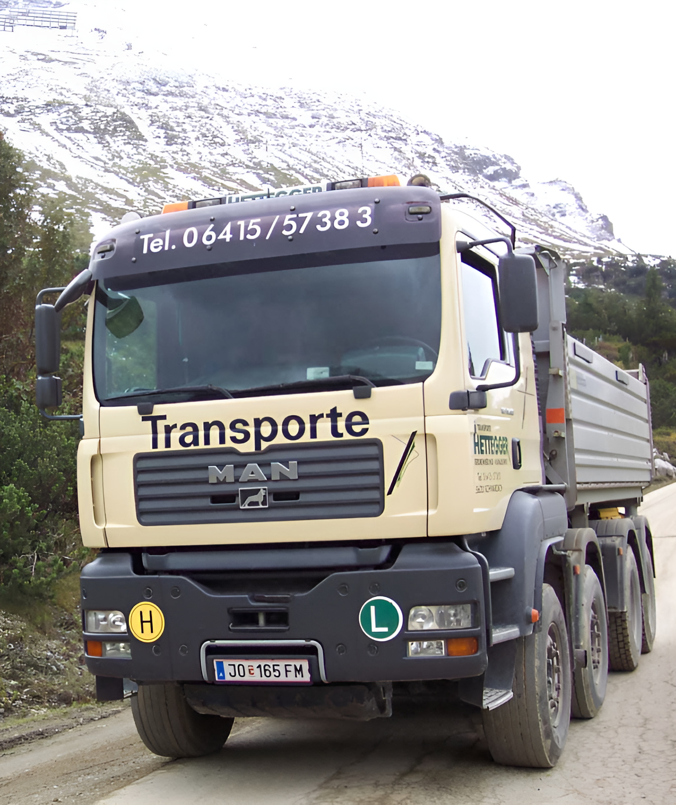 LKW der Firma Hettegger Transporte im Einsatz